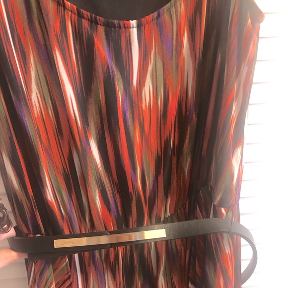 Calvin Klein long dress with belt - Picture 3 of 4